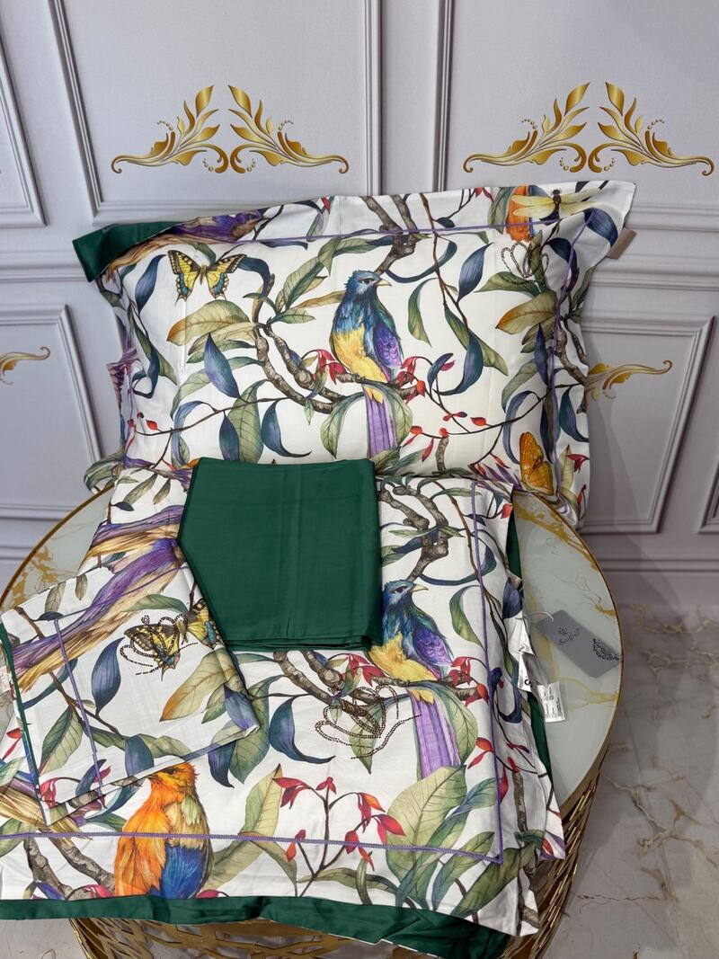 Колекція «Райські птахи» · Зелений акцент · Євро